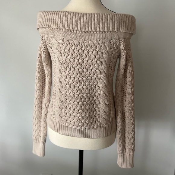 Intermix Adalene Off Shoulder Knit Sweater - Picture 10 of 15
